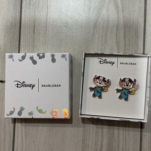 Disney x BaubleBar Stitch Dressed As A Pirate Dangle Halloween Stud Earrings in